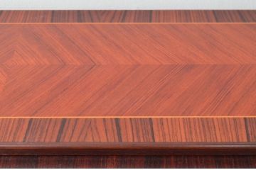中古　美品　象嵌(マーケットリー)　珍しいシリンダートップのライティングビューロー(ワークデスク、簿記机、引き出し、在宅用、在宅ワーク用)(R-074029)