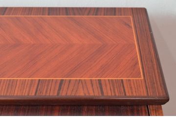中古　美品　象嵌(マーケットリー)　珍しいシリンダートップのライティングビューロー(ワークデスク、簿記机、引き出し、在宅用、在宅ワーク用)(R-074029)