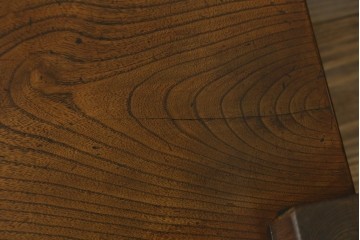 和製アンティーク　総欅(ケヤキ)材　シンプルなデザインで取り入れやすい置き床　(R-074032)