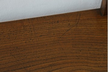 和製アンティーク　総欅(ケヤキ)材　シンプルなデザインで取り入れやすい置き床　(R-074032)