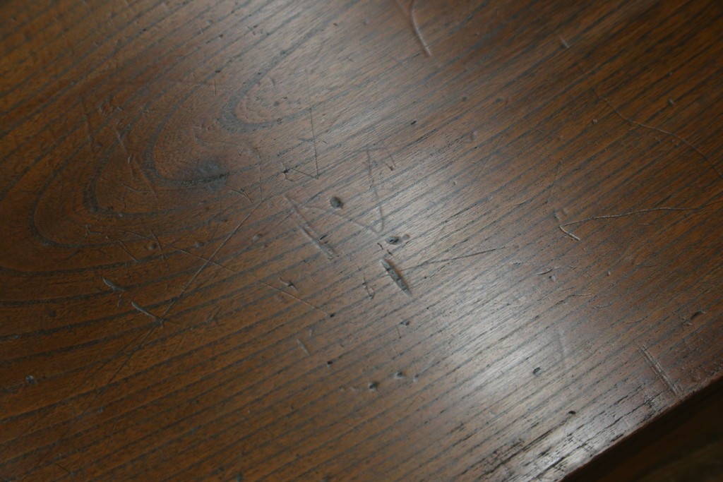 和製アンティーク　総欅(ケヤキ)材　シンプルなデザインで取り入れやすい置き床　(R-074032)