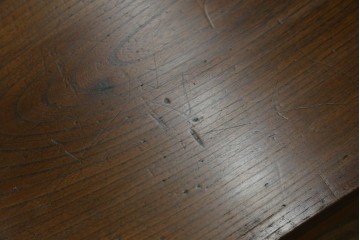 和製アンティーク　総欅(ケヤキ)材　シンプルなデザインで取り入れやすい置き床　(R-074032)