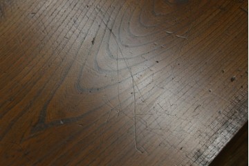 和製アンティーク　総欅(ケヤキ)材　シンプルなデザインで取り入れやすい置き床　(R-074032)