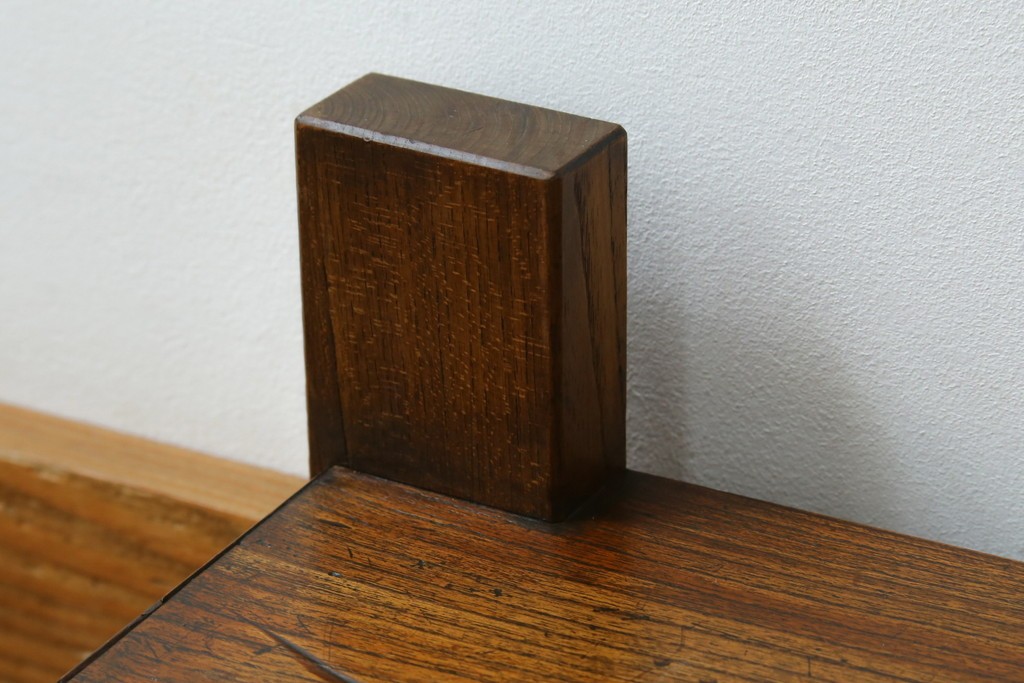 和製アンティーク　総欅(ケヤキ)材　シンプルなデザインで取り入れやすい置き床　(R-074032)