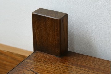 和製アンティーク　総欅(ケヤキ)材　シンプルなデザインで取り入れやすい置き床　(R-074032)