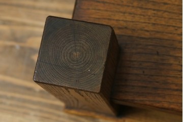 和製アンティーク　総欅(ケヤキ)材　シンプルなデザインで取り入れやすい置き床　(R-074032)