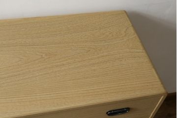 中古　美品　指物士 村山三男　品のある佇まいが魅力的な加茂総桐箪笥(並厚、チェスト、総桐たんす、小袖箪笥、和タンス、衣装箪笥、収納箪笥、整理箪笥、引き出し6杯)(R-074040)