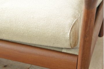 デンマークビンテージ　レア!!　komfort　チーク材　ナチュラルテイストのお部屋におすすめの3人掛けソファ(3P、三人掛け、3シーター、トリプルソファ、アームソファ、北欧、ヴィンテージ)(R-074046)