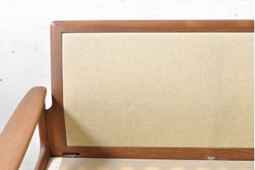デンマークビンテージ　レア!!　komfort　チーク材　ナチュラルテイストのお部屋におすすめの3人掛けソファ(3P、三人掛け、3シーター、トリプルソファ、アームソファ、北欧、ヴィンテージ)(R-074046)