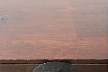 和製アンティーク　前面栗材　和の空間を引き立てる重ね米沢箪笥(重ね箪笥、和たんす、時代箪笥、衣装箪笥、収納タンス、引き出し)(R-074050)