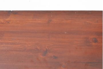 和製アンティーク　前面栗材　桜丸金具　使い込まれた風合いが味わい深い米沢箪笥ローボード(和たんす、時代箪笥、収納タンス、衣装箪笥、テレビ台、テレビボード、ローチェスト、引き出し)(R-074051)