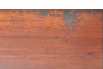 和製アンティーク　前面栗材　桜丸金具　使い込まれた風合いが味わい深い米沢箪笥ローボード(和たんす、時代箪笥、収納タンス、テレビ台、テレビボード、ローチェスト、引き出し)(R-074052)