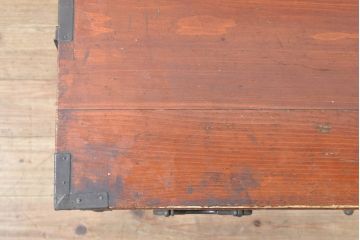 和製アンティーク　前面栗材　桜丸金具　使い込まれた風合いが味わい深い米沢箪笥ローボード(和たんす、時代箪笥、収納タンス、テレビ台、テレビボード、ローチェスト、引き出し)(R-074052)