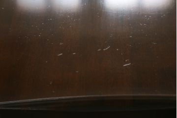 中古　希少な廃盤品　カリモク家具(karimoku)　ルスティック(RUSTIC)　柔らかな曲線が優しい雰囲気を醸し出すダイニングテーブル(食卓、4人掛け)(R-074055)