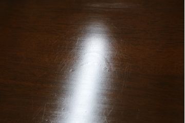 中古　希少な廃盤品　カリモク家具(karimoku)　ルスティック(RUSTIC)　柔らかな曲線が優しい雰囲気を醸し出すダイニングテーブル(食卓、4人掛け)(R-074055)