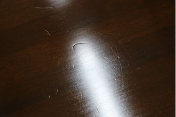 中古　希少な廃盤品　カリモク家具(karimoku)　ルスティック(RUSTIC)　柔らかな曲線が優しい雰囲気を醸し出すダイニングテーブル(食卓、4人掛け)(R-074055)
