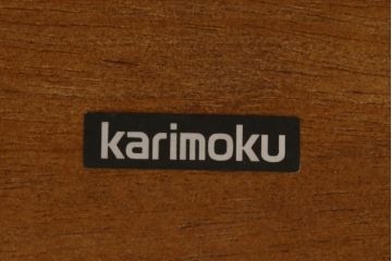 中古　希少な廃盤品　カリモク家具(karimoku)　ルスティック(RUSTIC)　柔らかな曲線が優しい雰囲気を醸し出すダイニングテーブル(食卓、4人掛け)(R-074055)