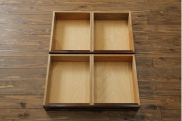 中古　美品!!　松本民芸家具　和モダンな雰囲気を醸し出す舞良型食器棚(キャビネット、水屋箪笥、収納棚、戸棚)(定価約133万円)(R-074061)