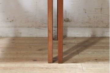 和製ビンテージ　チーク材　シンプルで洗練されたデザインが魅力的なダイニングチェア4脚セット(アームチェア、椅子、イス、ヴィンテージ)(R-074065)