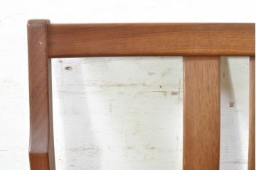 和製ビンテージ　チーク材　シンプルで洗練されたデザインが魅力的なダイニングチェア2脚セット(アームチェア、椅子、イス、ヴィンテージ)(R-074067)