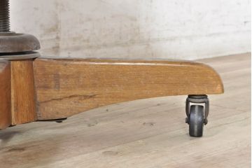 和製ビンテージ　落ち着いた雰囲気が素敵なデスクチェア(回転チェア、回転椅子、イス、ドクターチェア、オフィスチェア、アームチェア、ヴィンテージ)(R-074068)