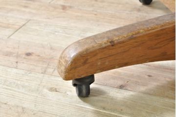 和製ビンテージ　落ち着いた雰囲気が素敵なデスクチェア(回転チェア、回転椅子、イス、ドクターチェア、オフィスチェア、アームチェア、ヴィンテージ)(R-074068)