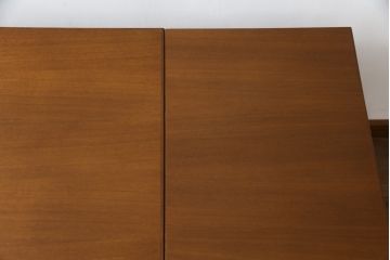 和製ビンテージ　チーク材　シンプルなデザインで取り入れやすいエクステンションテーブル(ダイニングテーブル、4人掛け、6人掛け、ヴィンテージ)(R-074069)
