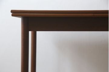和製ビンテージ　チーク材　シンプルなデザインで取り入れやすいエクステンションテーブル(ダイニングテーブル、4人掛け、6人掛け、ヴィンテージ)(R-074069)