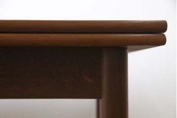 和製ビンテージ　チーク材　シンプルなデザインで取り入れやすいエクステンションテーブル(ダイニングテーブル、4人掛け、6人掛け、ヴィンテージ)(R-074069)