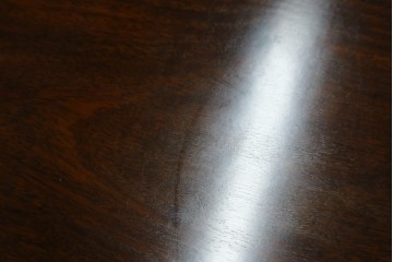 和製ヴィンテージ　螺鈿(ラデン)細工　象嵌入り　凝ったデザインが目を惹くアームチェア2脚セット　(R-074072)