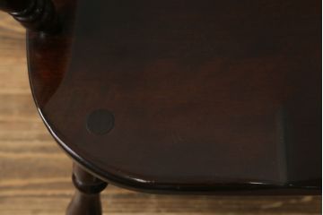 和製ビンテージ　松本民芸家具　#91型　落ち着きのある大人カフェ風インテリアが叶うキャプテンチェア(アームチェア、板座チェア、ダイニングチェア、椅子、イス、ヴィンテージ)(定価約13万円)(R-074079)