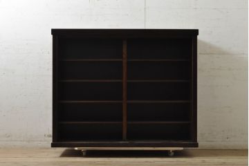 中古　美品　上質な和の空間を演出する水屋箪笥サイドボード(サイドキャビネット、収納棚、戸棚、食器棚)(R-074080)