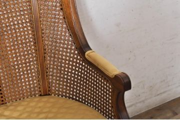 中古　美品　DREXEL HERITAGE JAPAN(ドレクセルヘリテイジジャパン)　Cameo Classics(キャメオクラシックス)　エレガントで格調高い雰囲気漂うデスクチェア(回転チェア、回転椅子、アームチェア、イス、椅子)(R-074082)