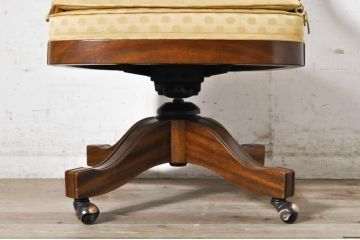 中古　美品　DREXEL HERITAGE JAPAN(ドレクセルヘリテイジジャパン)　Cameo Classics(キャメオクラシックス)　エレガントで格調高い雰囲気漂うデスクチェア(回転チェア、回転椅子、アームチェア、イス、椅子)(R-074082)