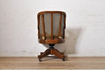 中古　美品　DREXEL HERITAGE JAPAN(ドレクセルヘリテイジジャパン)　Cameo Classics(キャメオクラシックス)　エレガントで格調高い雰囲気漂うデスクチェア(回転チェア、回転椅子、アームチェア、イス、椅子)(R-074082)