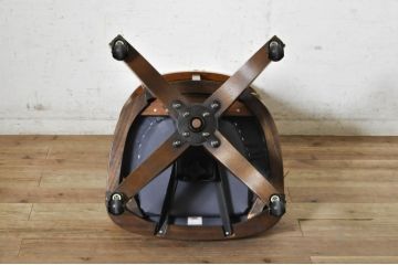 中古　美品　DREXEL HERITAGE JAPAN(ドレクセルヘリテイジジャパン)　Cameo Classics(キャメオクラシックス)　エレガントで格調高い雰囲気漂うデスクチェア(回転チェア、回転椅子、アームチェア、イス、椅子)(R-074082)
