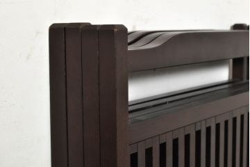 中古　上品な佇まいの民芸風四連衝立て(衝い立て、パーテーション、つい立て、仕切り)(R-074084)