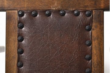 和製ビンテージ　しっかりした作りと凝ったデザインが魅力のチャイルドチェア(キッズチェア、アームチェア、ダイニングチェア、こども椅子、子どもイス、ヴィンテージ)(R-074085)