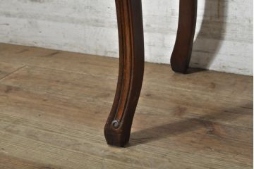 中古　美品　イギリス製　ビーチ材　品のある佇まいが魅力的な猫脚ハイスツール(ハイチェア、カウンターチェア、カウンタースツール、椅子、イス、英国)(R-074087)