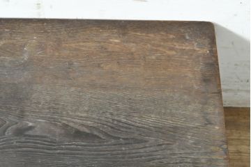 和製ビンテージ　高級杉材　趣のある佇まいが魅力的な浮造り仕上げの座卓(ローテーブル、センターテーブル、リビングテーブル、ヴィンテージ)(R-074091)