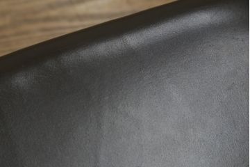 和製ビンテージ　青林製作所　チーク材　合皮　スタイリッシュな佇まいが魅力的なダイニングチェア4脚セット(椅子、イス、ヴィンテージ、バラ売り可能)(R-074093)