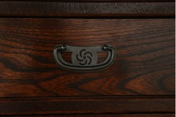 中古 美品 秋田川連漆器 栓材 漆塗り キャスター付きが便利な八角テーブル 定価約80万円相当 (R-074101)