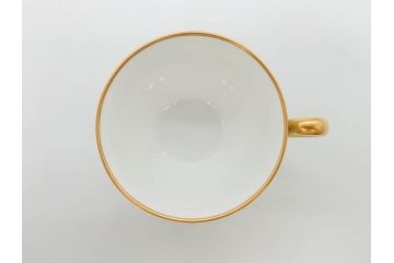 オールド大倉　大倉陶園(OKURA、OAC)　色蒔き　優しい色合いが素敵なデミタスカップ&ソーサー3客セット(洋食器、C&S)(R-074106)