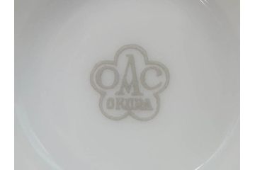 オールド大倉　大倉陶園(OKURA、OAC)　色蒔き　優しい色合いが素敵なデミタスカップ&ソーサー3客セット(洋食器、C&S)(R-074106)