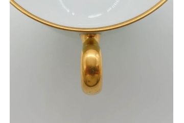 オールド大倉　大倉陶園(OKURA、OAC)　色蒔き　優しい色合いが素敵なデミタスカップ&ソーサー4客セット(洋食器、C&S)(R-074107)
