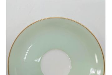 オールド大倉　大倉陶園(OKURA、OAC)　色蒔き　優しい色合いが素敵なデミタスカップ&ソーサー4客セット(洋食器、C&S)(R-074107)