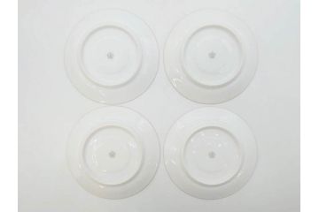 オールド大倉　大倉陶園(OKURA、OAC)　色蒔き　優しい色合いが素敵なデミタスカップ&ソーサー4客セット(洋食器、C&S)(R-074107)