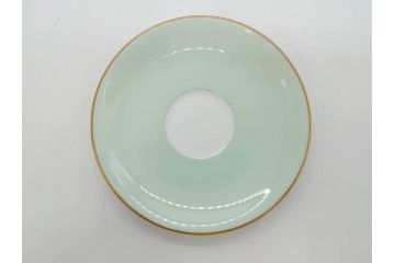 オールド大倉　大倉陶園(OKURA、OAC)　色蒔き　優しい色合いが素敵なデミタスカップ&ソーサー4客セット(洋食器、C&S)(R-074107)