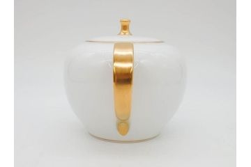 オールド大倉　大倉陶園(OKURA、OAC)　ゴールドライン　シンプルなデザインながらも気品漂うティーポット(洋食器)(R-074108)