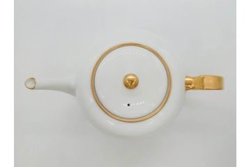 オールド大倉　大倉陶園(OKURA、OAC)　ゴールドライン　シンプルなデザインながらも気品漂うティーポット(洋食器)(R-074108)